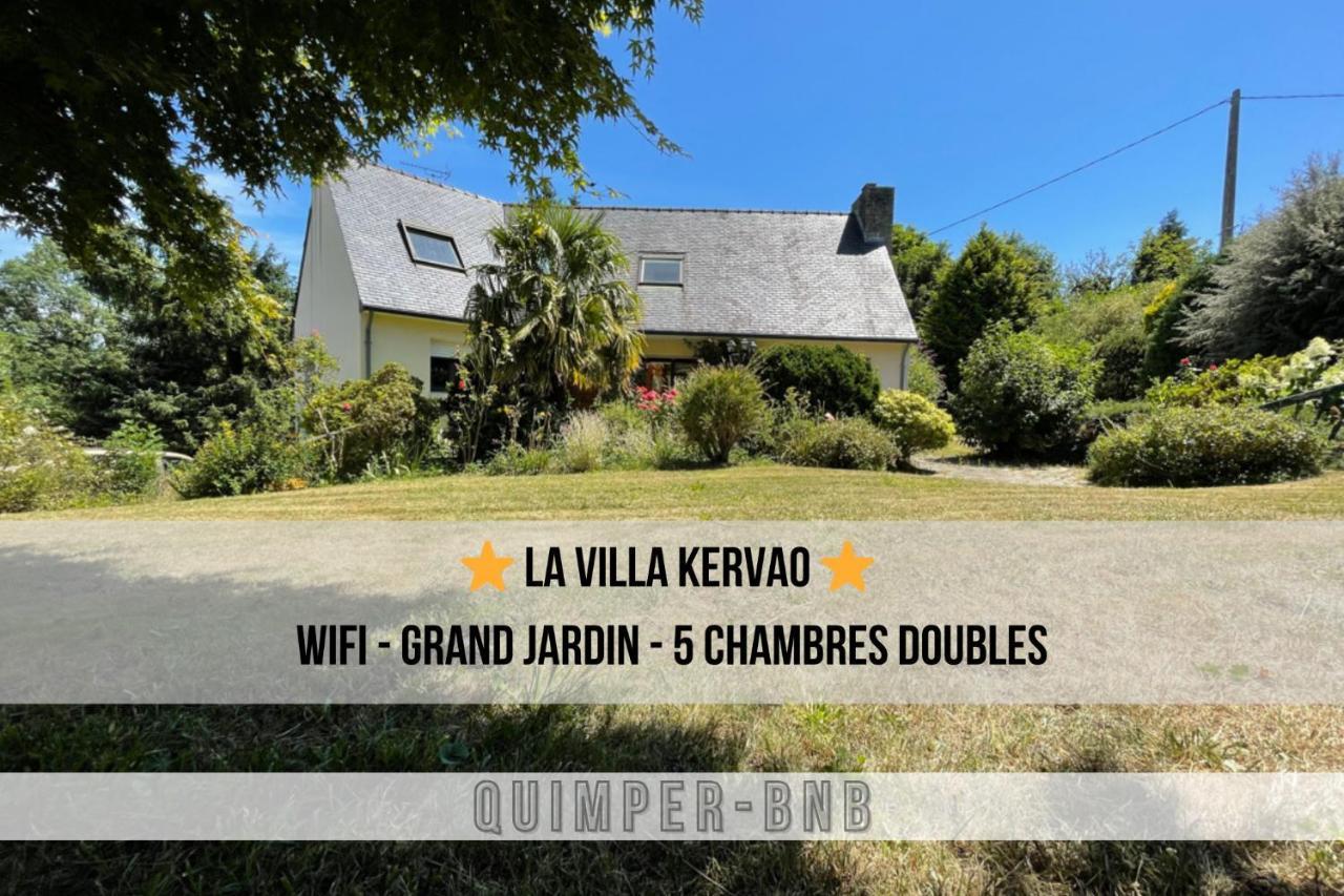 La Kervao - Maison 5 Chambres - Jardin - Terrasse - Internet Quimper Luaran gambar